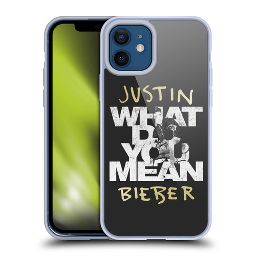 Justin Bieber Purpose B&w What Do You Mean Typography Soft Gel Case for Apple iPhone 12 / iPhone 12 Pro