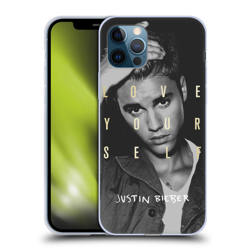 Justin Bieber Purpose B&w Love Yourself Soft Gel Case for Apple iPhone 12 / iPhone 12 Pro