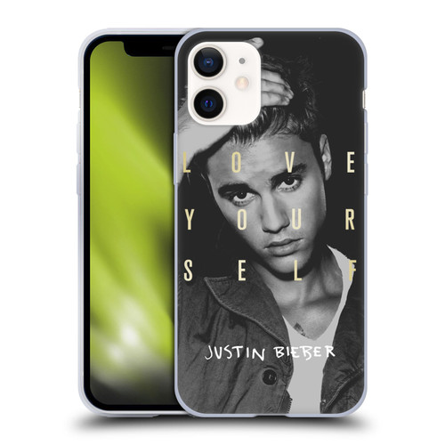 Justin Bieber Purpose B&w Love Yourself Soft Gel Case for Apple iPhone 12 Mini