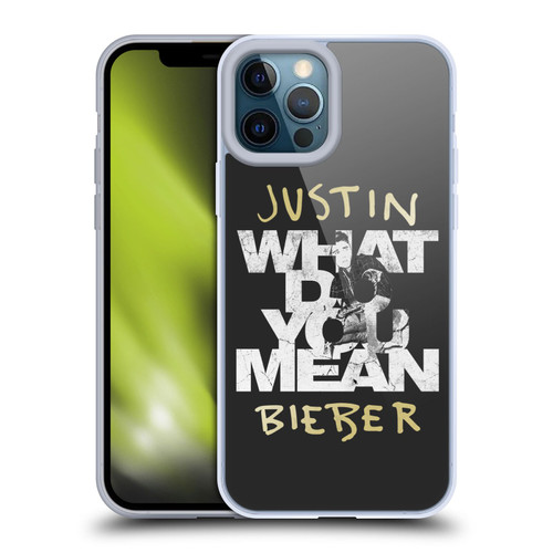 Justin Bieber Purpose B&w What Do You Mean Typography Soft Gel Case for Apple iPhone 12 Pro Max