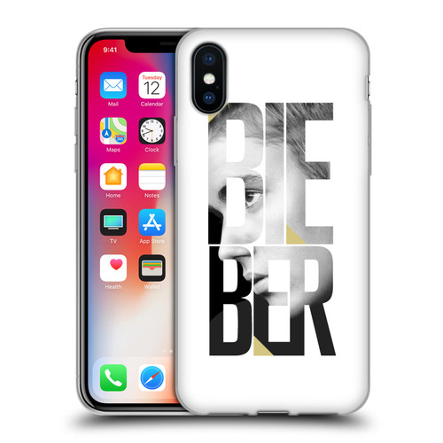 Justin Bieber Purpose B&w Mirror Calendar Text Soft Gel Case for Apple iPhone X / iPhone XS