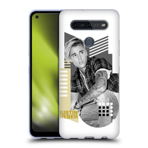 Justin Bieber Purpose B&w Calendar Geometric Collage Soft Gel Case for LG K51S