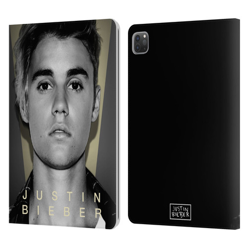Justin Bieber Purpose B&w What Do You Mean Shot Leather Book Wallet Case Cover For Apple iPad Pro 11 2020 / 2021 / 2022