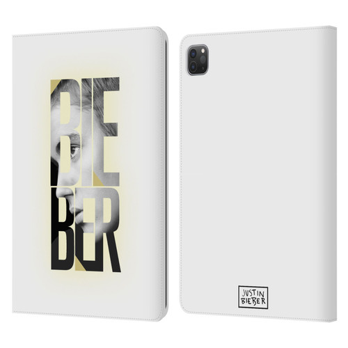 Justin Bieber Purpose B&w Mirror Calendar Text Leather Book Wallet Case Cover For Apple iPad Pro 11 2020 / 2021 / 2022