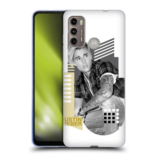 Justin Bieber Purpose B&w Calendar Geometric Collage Soft Gel Case for Motorola Moto G60 / Moto G40 Fusion