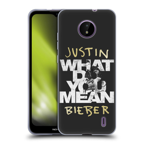 Justin Bieber Purpose B&w What Do You Mean Typography Soft Gel Case for Nokia C10 / C20