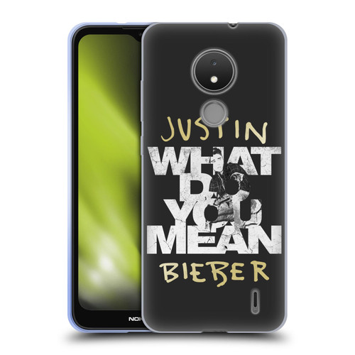 Justin Bieber Purpose B&w What Do You Mean Typography Soft Gel Case for Nokia C21
