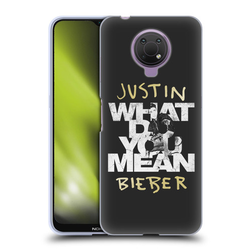 Justin Bieber Purpose B&w What Do You Mean Typography Soft Gel Case for Nokia G10