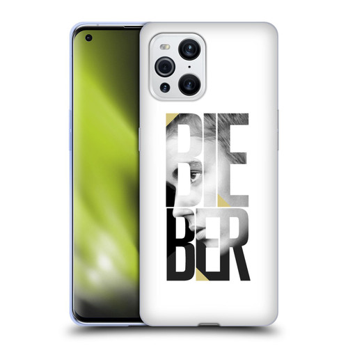 Justin Bieber Purpose B&w Mirror Calendar Text Soft Gel Case for OPPO Find X3 / Pro