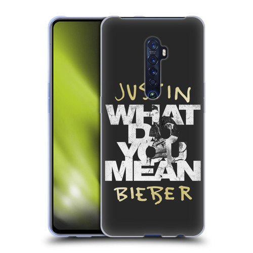 Justin Bieber Purpose B&w What Do You Mean Typography Soft Gel Case for OPPO Reno 2