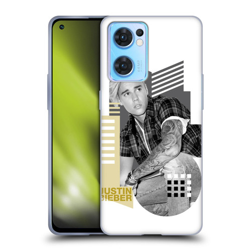 Justin Bieber Purpose B&w Calendar Geometric Collage Soft Gel Case for OPPO Reno7 5G / Find X5 Lite