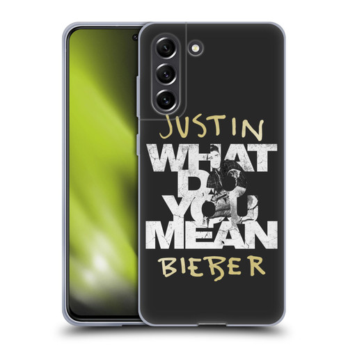 Justin Bieber Purpose B&w What Do You Mean Typography Soft Gel Case for Samsung Galaxy S21 FE 5G