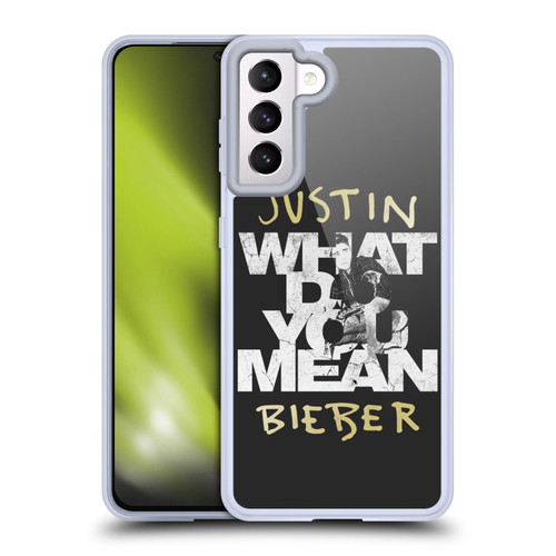 Justin Bieber Purpose B&w What Do You Mean Typography Soft Gel Case for Samsung Galaxy S21 5G