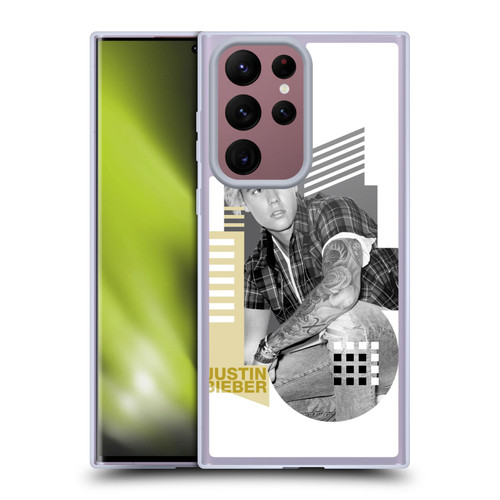 Justin Bieber Purpose B&w Calendar Geometric Collage Soft Gel Case for Samsung Galaxy S22 Ultra 5G