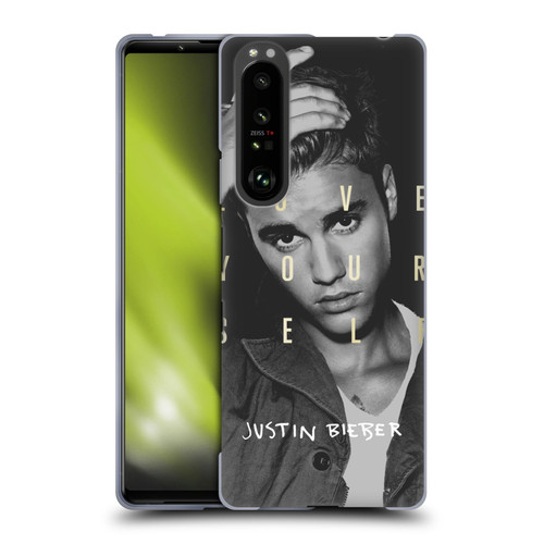 Justin Bieber Purpose B&w Love Yourself Soft Gel Case for Sony Xperia 1 III