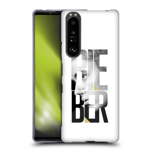 Justin Bieber Purpose B&w Mirror Calendar Text Soft Gel Case for Sony Xperia 1 III