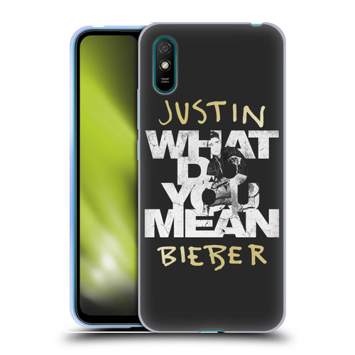 Justin Bieber Purpose B&w What Do You Mean Typography Soft Gel Case for Xiaomi Redmi 9A / Redmi 9AT