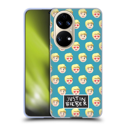 Justin Bieber Justmojis Patterns Soft Gel Case for Huawei P50