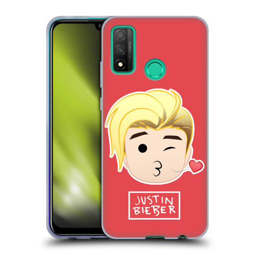 Justin Bieber Justmojis Kiss Soft Gel Case for Huawei P Smart (2020)