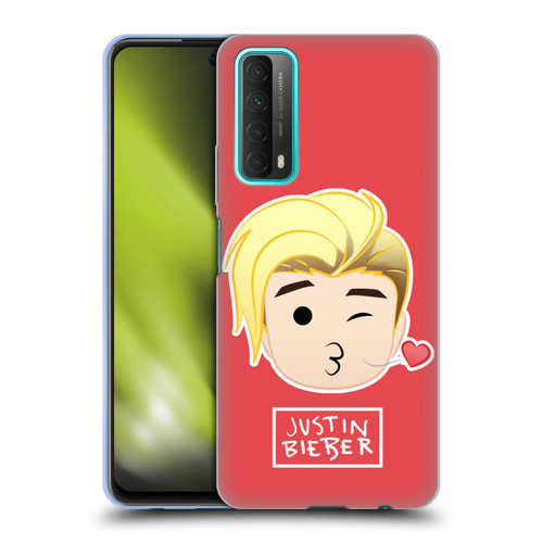 Justin Bieber Justmojis Kiss Soft Gel Case for Huawei P Smart (2021)