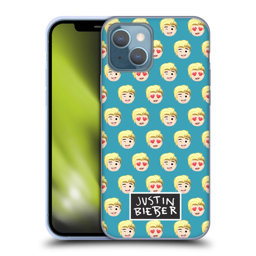 Justin Bieber Justmojis Patterns Soft Gel Case for Apple iPhone 13