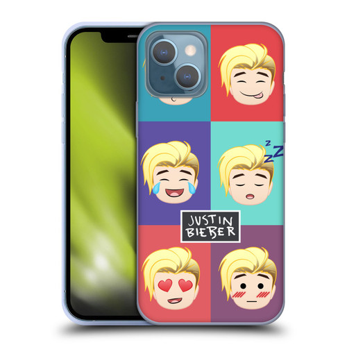 Justin Bieber Justmojis Cute Faces Soft Gel Case for Apple iPhone 13