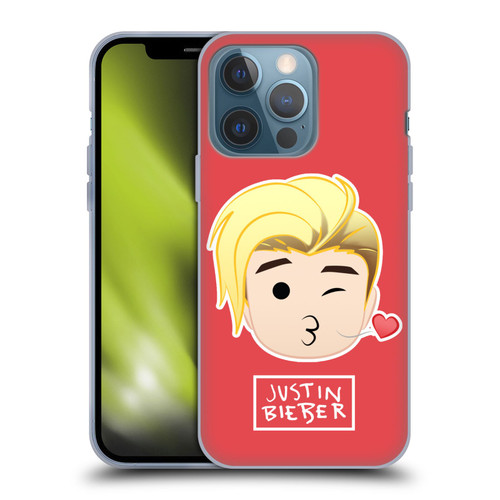 Justin Bieber Justmojis Kiss Soft Gel Case for Apple iPhone 13 Pro