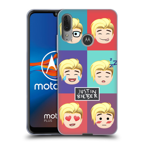 Justin Bieber Justmojis Cute Faces Soft Gel Case for Motorola Moto E6 Plus