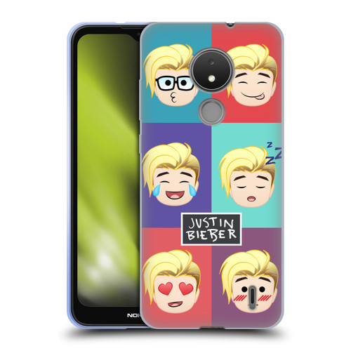 Justin Bieber Justmojis Cute Faces Soft Gel Case for Nokia C21