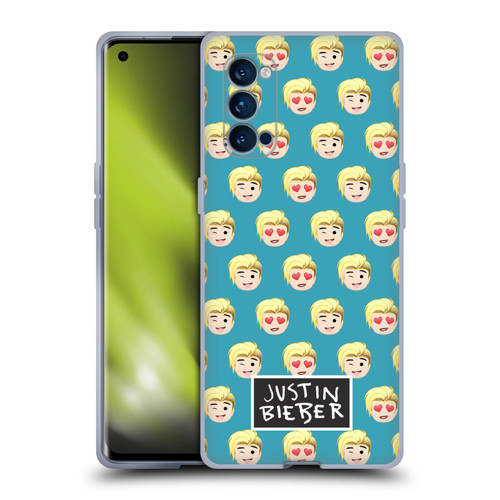 Justin Bieber Justmojis Patterns Soft Gel Case for OPPO Reno 4 Pro 5G