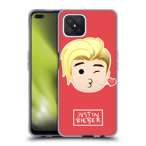 Justin Bieber Justmojis Kiss Soft Gel Case for OPPO Reno4 Z 5G