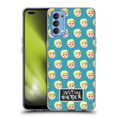 Justin Bieber Justmojis Patterns Soft Gel Case for OPPO Reno 4 5G