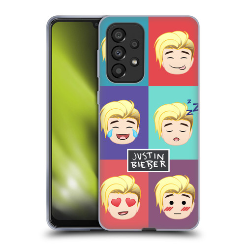 Justin Bieber Justmojis Cute Faces Soft Gel Case for Samsung Galaxy A33 5G (2022)