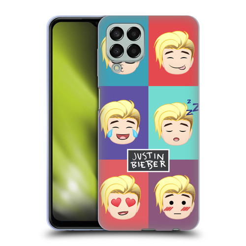 Justin Bieber Justmojis Cute Faces Soft Gel Case for Samsung Galaxy M33 (2022)