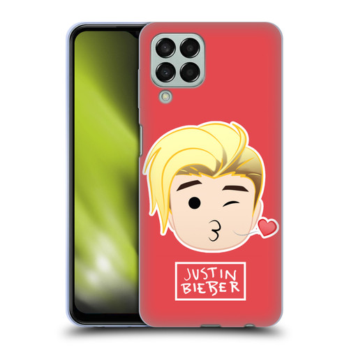 Justin Bieber Justmojis Kiss Soft Gel Case for Samsung Galaxy M33 (2022)