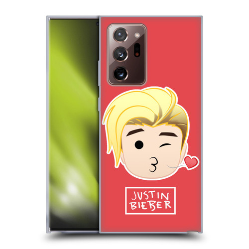 Justin Bieber Justmojis Kiss Soft Gel Case for Samsung Galaxy Note20 Ultra / 5G