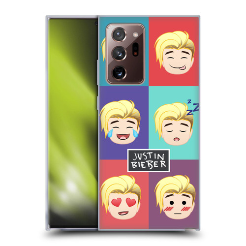 Justin Bieber Justmojis Cute Faces Soft Gel Case for Samsung Galaxy Note20 Ultra / 5G