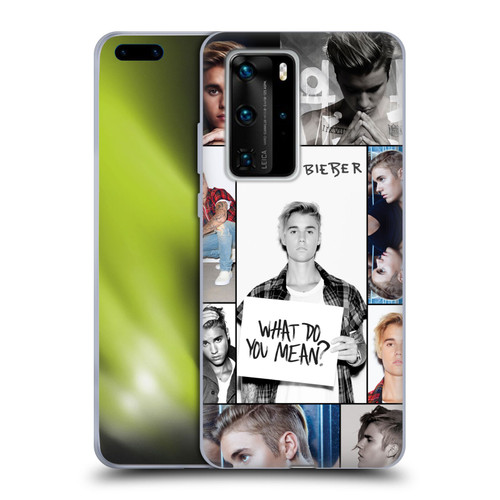 Justin Bieber Purpose Grid Poster Soft Gel Case for Huawei P40 Pro / P40 Pro Plus 5G