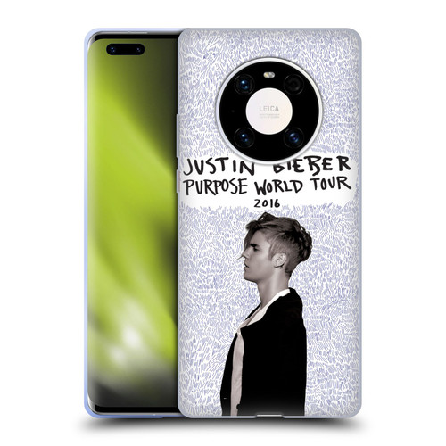 Justin Bieber Purpose World Tour 2016 Soft Gel Case for Huawei Mate 40 Pro 5G
