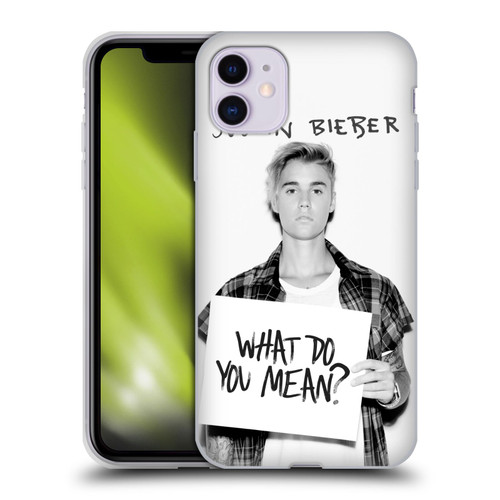 Justin Bieber Purpose What Do You Mean Photo Soft Gel Case for Apple iPhone 11