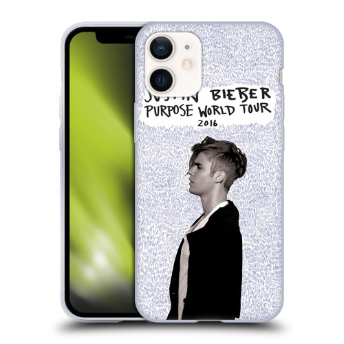 Justin Bieber Purpose World Tour 2016 Soft Gel Case for Apple iPhone 12 Mini