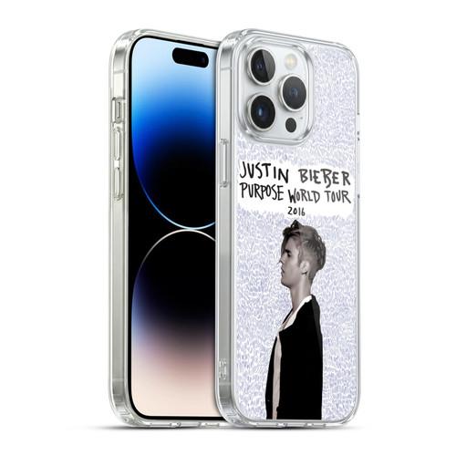 Justin Bieber Purpose World Tour 2016 Soft Gel Case for Apple iPhone 14 Pro Max & MagSafe