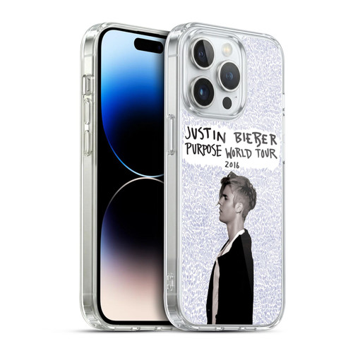 Justin Bieber Purpose World Tour 2016 Soft Gel Case for Apple iPhone 14 Pro & MagSafe