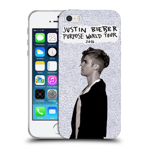 Justin Bieber Purpose World Tour 2016 Soft Gel Case for Apple iPhone 5 / 5s / iPhone SE 2016