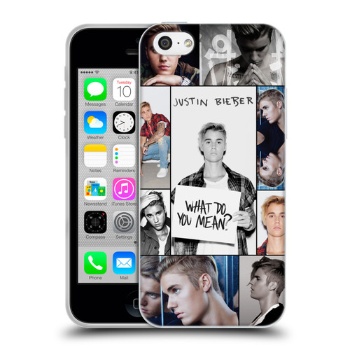 Justin Bieber Purpose Grid Poster Soft Gel Case for Apple iPhone 5c