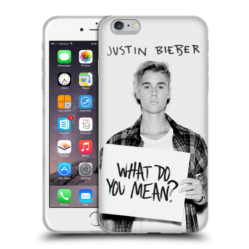 Justin Bieber Purpose What Do You Mean Photo Soft Gel Case for Apple iPhone 6 Plus / iPhone 6s Plus