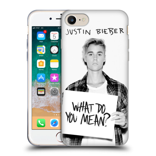 Justin Bieber Purpose What Do You Mean Photo Soft Gel Case for Apple iPhone 7 / 8 / SE 2020 & 2022