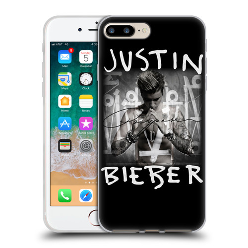 Justin Bieber Purpose Album Cover Soft Gel Case for Apple iPhone 7 Plus / iPhone 8 Plus