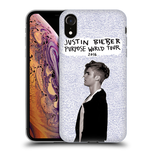 Justin Bieber Purpose World Tour 2016 Soft Gel Case for Apple iPhone XR