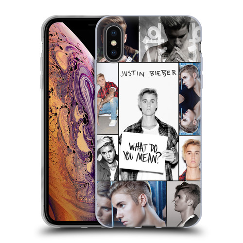 Justin Bieber Purpose Grid Poster Soft Gel Case for Apple iPhone XS Max